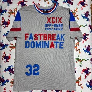 Akademiks Fastbreak Dominate Grey tshirt 2xl excellent condition y2k vintage 90s
